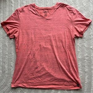 American Eagle | V-Neck Tee | Coral Heather